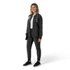 Force Cross-Flex Women's Lightweight Scrub Jacket Black full scrub set