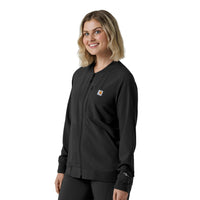 Force Cross-Flex Women's Lightweight Scrub Jacket Black side view