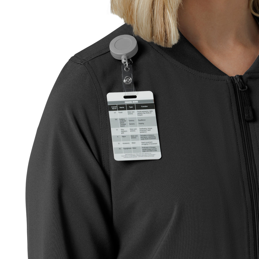 Force Cross-Flex Women's Lightweight Scrub Jacket Black side detail 1