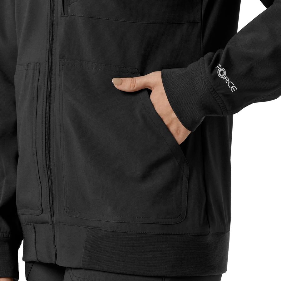 Carhartt Force Cross-Flex Women's Lightweight Scrub Jacket - Black