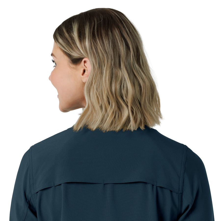 Carhartt Force Cross-Flex Women's Lightweight Scrub Jacket - Navy