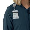 Force Cross-Flex Women's Lightweight Scrub Jacket Navy side detail 1