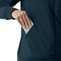 Carhartt Force Cross-Flex Women's Lightweight Scrub Jacket - Navy