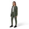 Force Cross-Flex Women's Lightweight Scrub Jacket Olive full scrub set