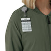 Force Cross-Flex Women's Lightweight Scrub Jacket Olive side detail 1