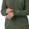 Force Cross-Flex Women's Lightweight Scrub Jacket Olive back detail