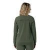 Force Cross-Flex Women's Lightweight Scrub Jacket Olive back view