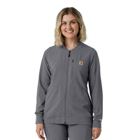 Force Cross-Flex Women's Lightweight Scrub Jacket Pewter