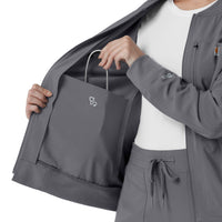 Carhartt Force Cross-Flex Women's Lightweight Scrub Jacket - Pewter