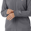 Force Cross-Flex Women's Lightweight Scrub Jacket Pewter back detail
