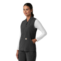 Force Cross-Flex Women's Lightweight Scrub Vest Black side view