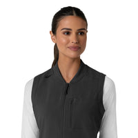 Carhartt Force Cross-Flex Women's Lightweight Scrub Vest - Black
