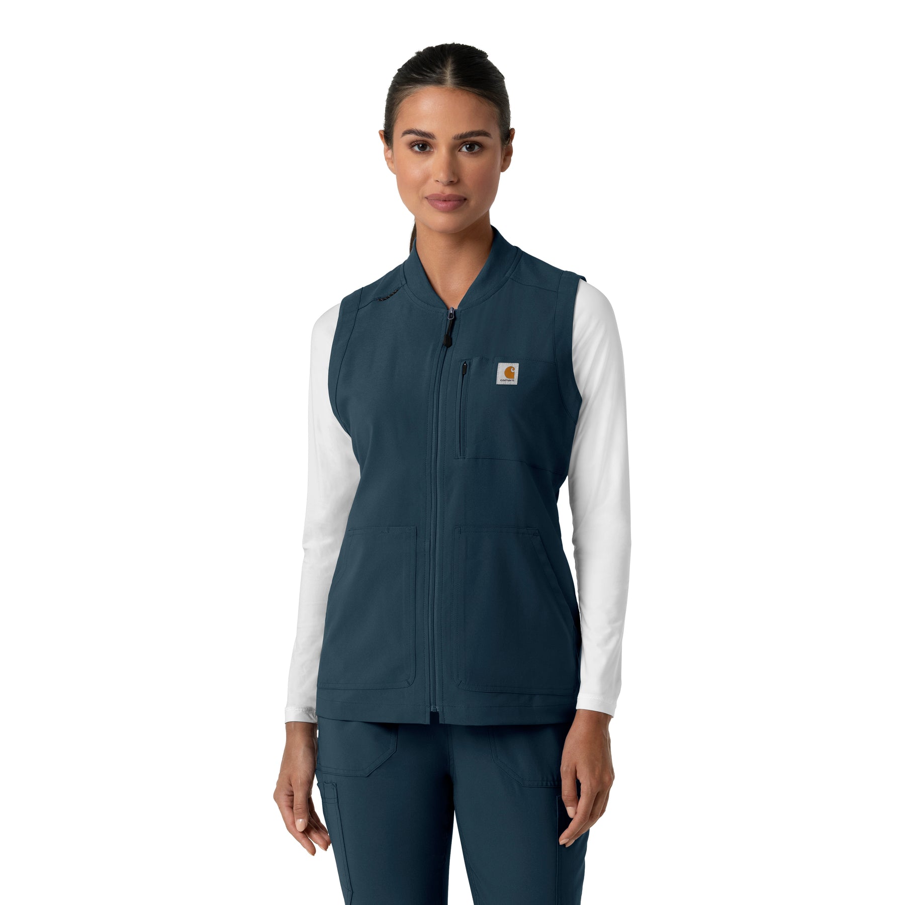 Force Cross-Flex Women's Lightweight Scrub Vest Navy