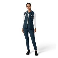 Force Cross-Flex Women's Lightweight Scrub Vest Navy full scrub set