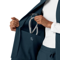 Force Cross-Flex Women's Lightweight Scrub Vest Navy front detail