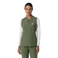 Force Cross-Flex Women's Lightweight Scrub Vest Olive