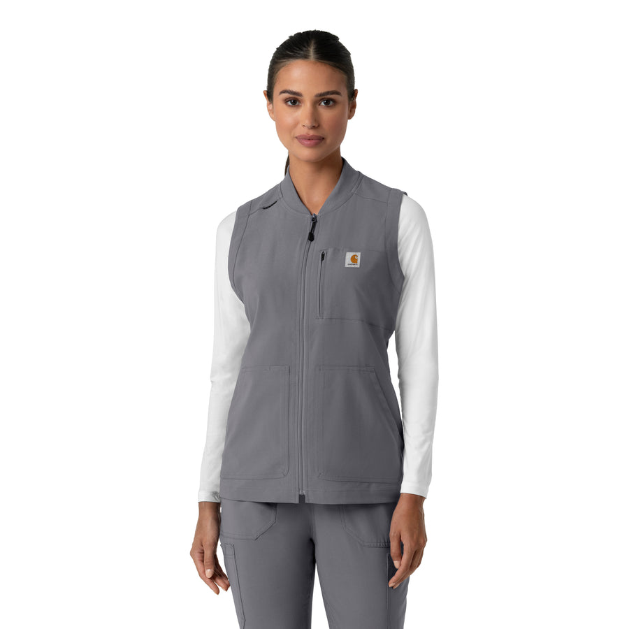 Force Cross-Flex Women's Lightweight Scrub Vest Pewter