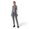 Force Cross-Flex Women's Lightweight Scrub Vest Pewter full scrub set