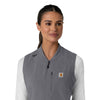 Carhartt Force Cross-Flex Women's Lightweight Scrub Vest - Pewter