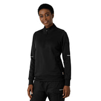 Rugged Flex RSCU Women's Half Zip Black side view