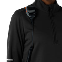Rugged Flex RSCU Women's Half Zip Black side detail 1