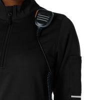 Rugged Flex RSCU Women's Half Zip Black side detail 2