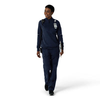 Rugged Flex RSCU Women's Half Zip Dark Navy full scrub set