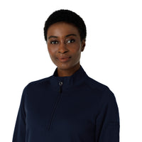 Rugged Flex RSCU Women's Half Zip Dark Navy front detail