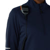 Rugged Flex RSCU Women's Half Zip Dark Navy side detail 1