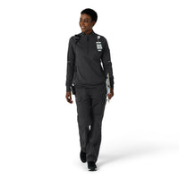 Rugged Flex RSCU Women's Half Zip Pewter full scrub set