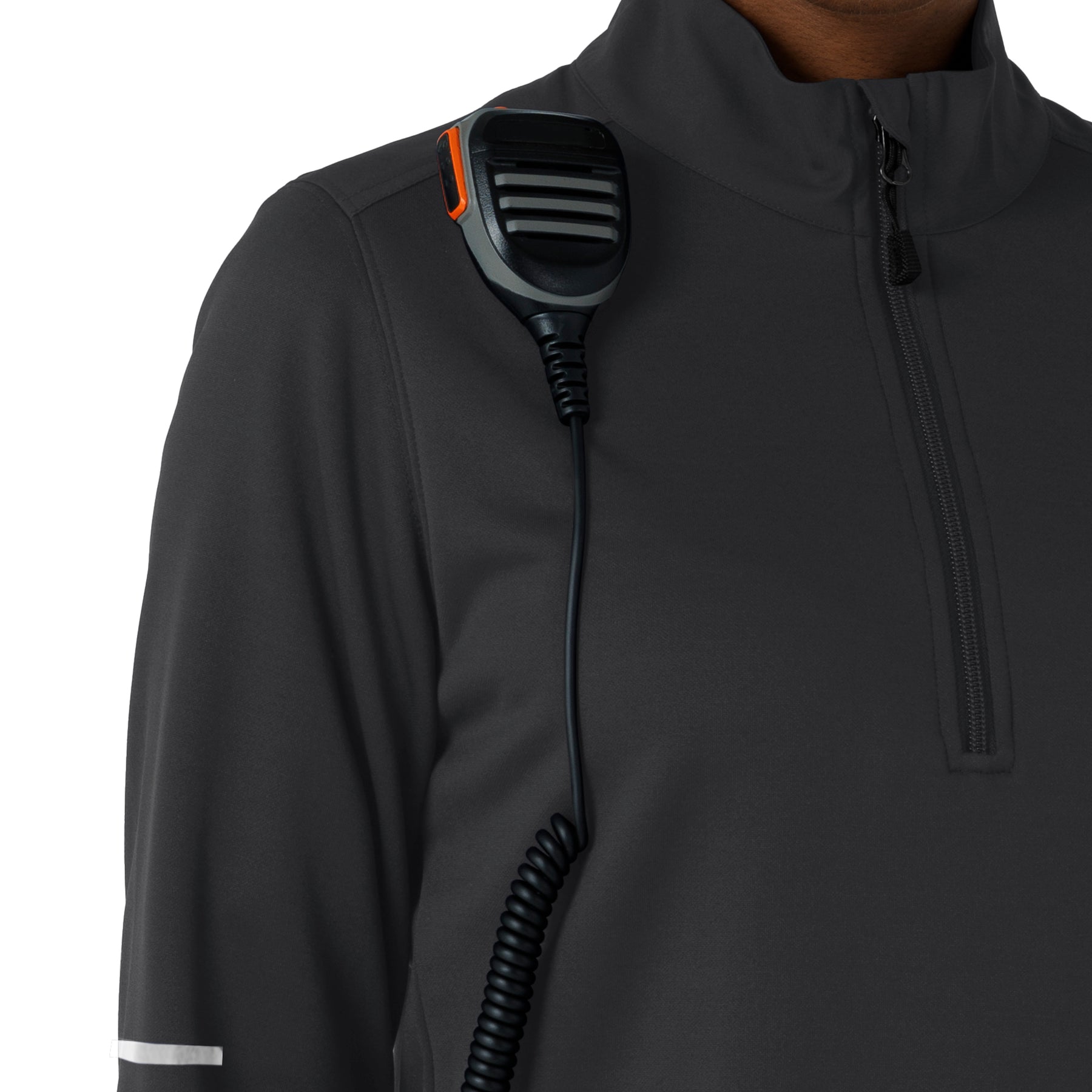 Rugged Flex RSCU Women's Half Zip Pewter side detail 1