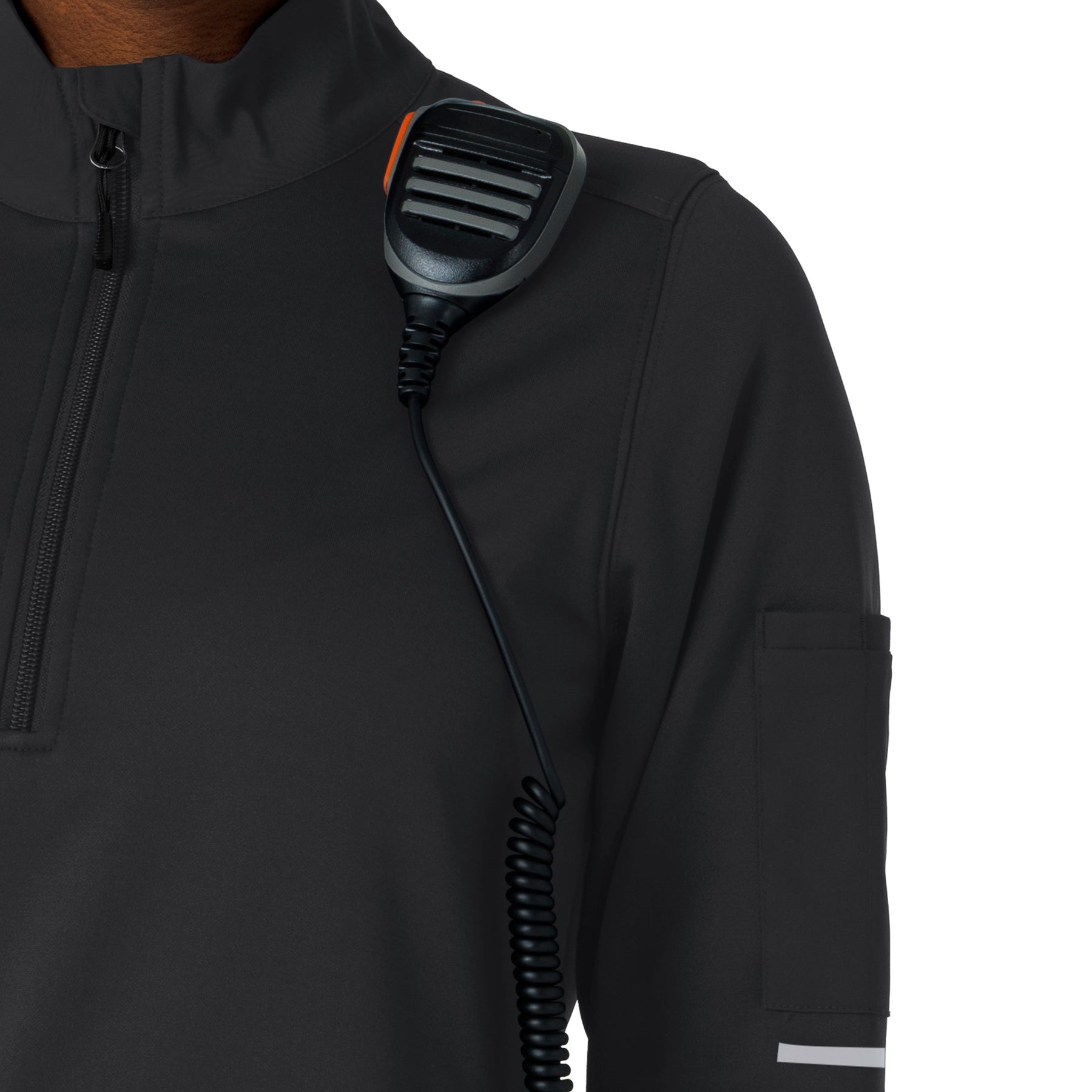 Rugged Flex RSCU Women's Half Zip Pewter side detail 2