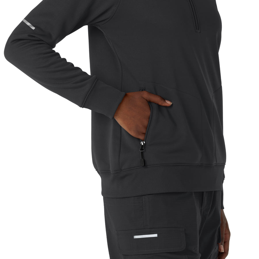 Rugged Flex RSCU Women's Half Zip Pewter back detail