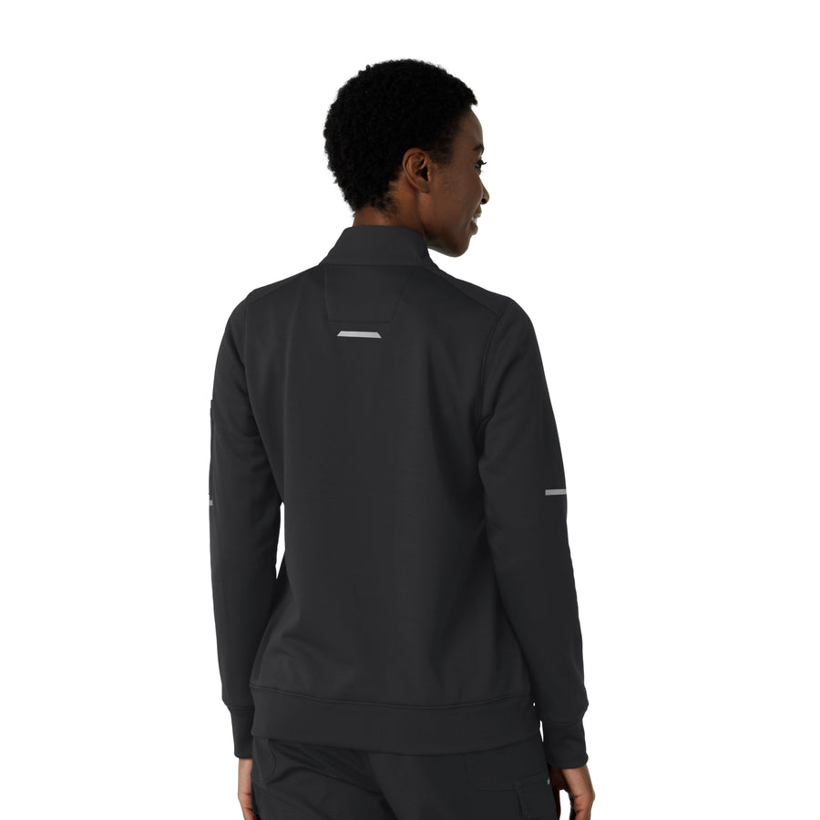 Rugged Flex RSCU Women's Half Zip Pewter back view