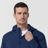 Carhartt Men's Quarter Zip Waffle Hoodie - Navy