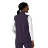 Rugged Flex Women's Bonded Fleece Vest Black Plum back view