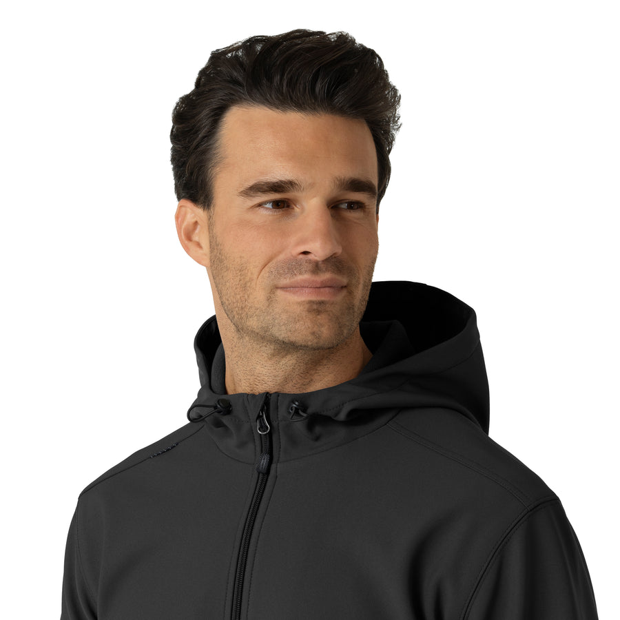 Carhartt Men's Bonded Fleece Hoodie - Black - hood detail