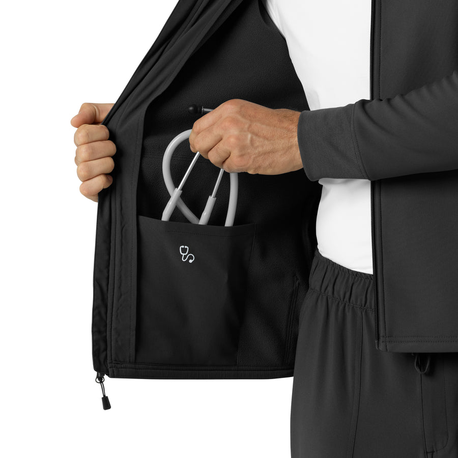 Carhartt Men's Bonded Fleece Hoodie - Black - stethoscope pocket