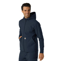 Carhartt Men's Bonded Fleece Hoodie - Navy side view