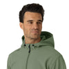 Layers Men's Bonded Fleece Hoodie Olive front detail