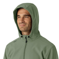 Layers Men's Bonded Fleece Hoodie Olive side detail 1