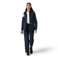 Layers Women's Bonded Fleece Hoodie Navy full scrub set
