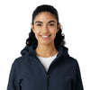 Layers Women's Bonded Fleece Hoodie Navy front detail