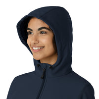 Layers Women's Bonded Fleece Hoodie Navy side detail 1