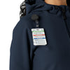 Layers Women's Bonded Fleece Hoodie Navy side detail 2