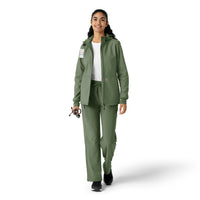 Layers Women's Bonded Fleece Hoodie Olive full scrub set