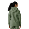 Layers Women's Bonded Fleece Hoodie Olive back view