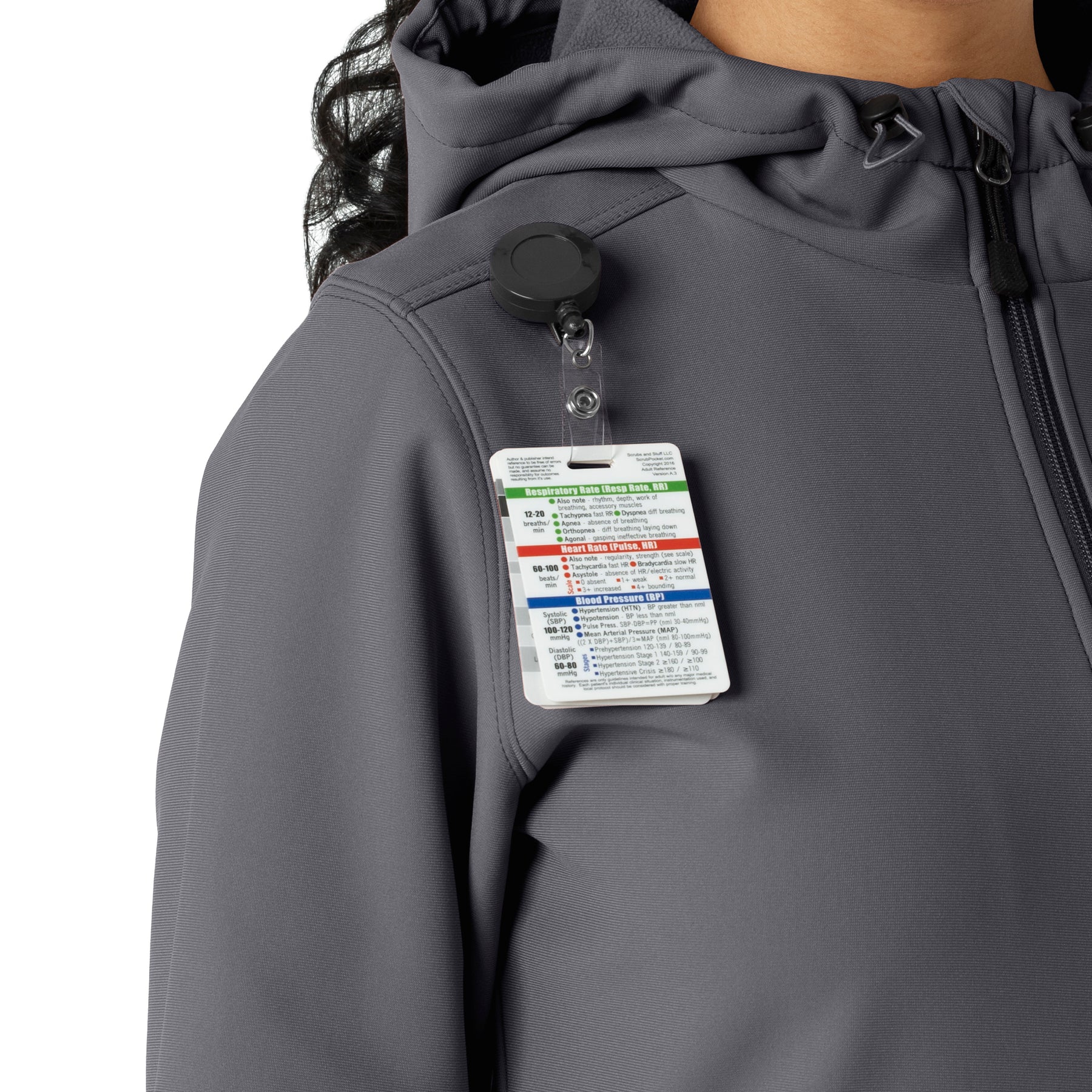 Layers Women's Bonded Fleece Hoodie Pewter side detail 2