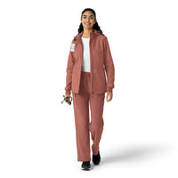Layers Women's Bonded Fleece Hoodie Wildrose full scrub set