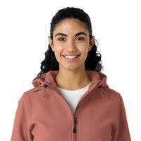 Layers Women's Bonded Fleece Hoodie Wildrose front detail